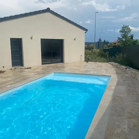 Moderne Avec Piscine Aubenas Villa Saint-Etienne-de-Fontbellon